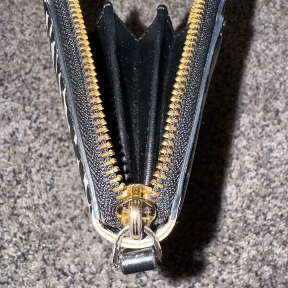 Kate Spade Black Wallet with Gold Zipper - Picture 9 of 13